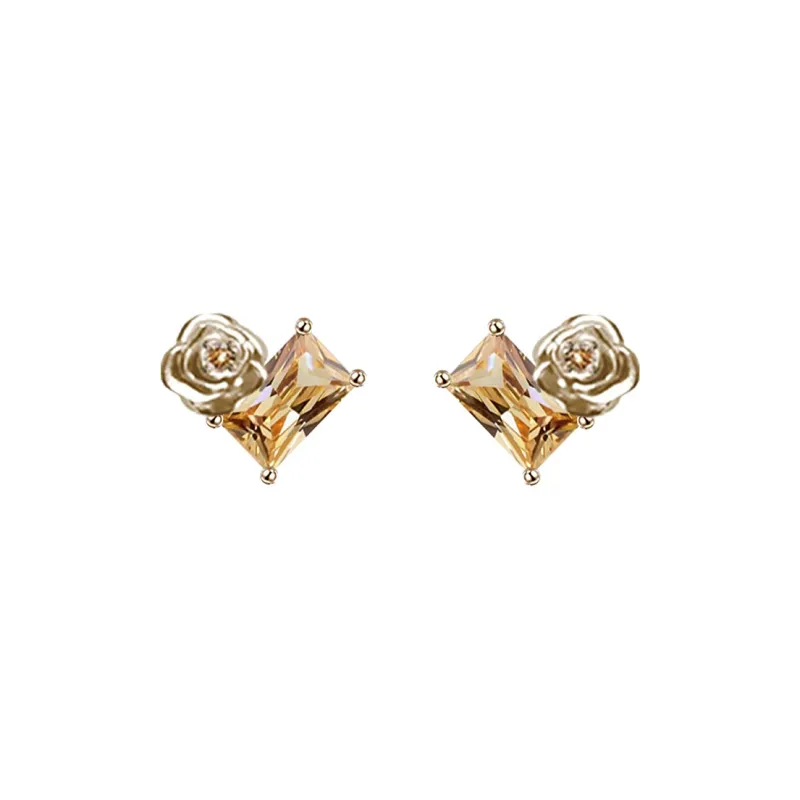 Masw Copper Alloy Stud Earrings Women's-0