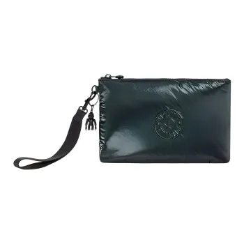 Kipling Canvas Clutch Small Size Women's Dark Pine Green