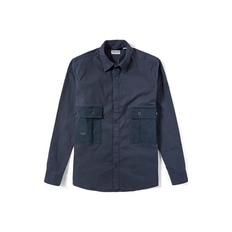 Timberland Shirts Men Dark Blue-0