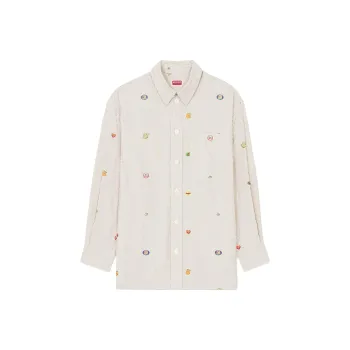 KENZO Fruit Stickers Striped Shirt