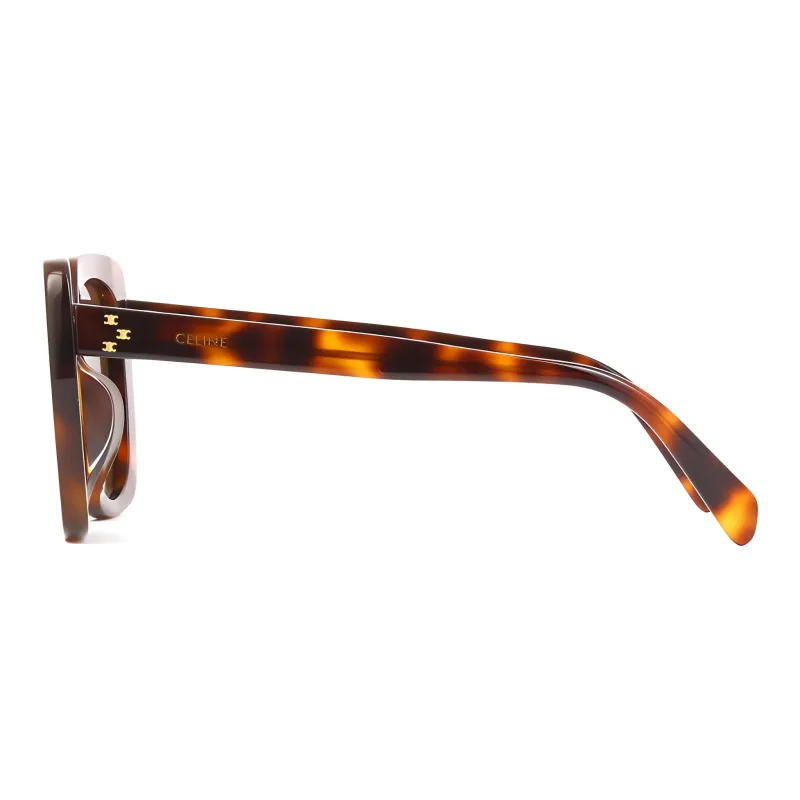 CELINE Square Sunglasses Women's Tortoiseshell-2