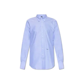 DSQUARED 2 Logo Printed Long Sleeved Button Up Shirt