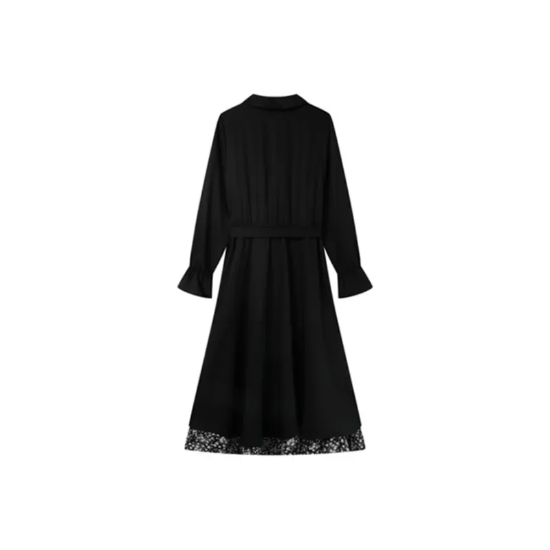 COVT Long Sleeved Dress Women's Black-1