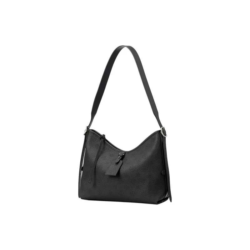ROBERTA DI CAMERINO Top Grain Cow Leather Tote Bag, Shoulder Bag Women's Classic Black/Elephant Gray-1