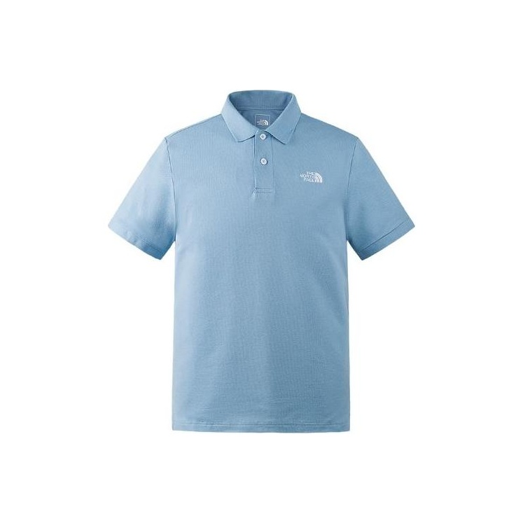 ■THE NORTH FACE■ Men's Ice Day Short Sleeve Polo NAVY NT7P THE NORTH FACE ICE DAY Polo Shirt Men's Ice Gray - POIZON