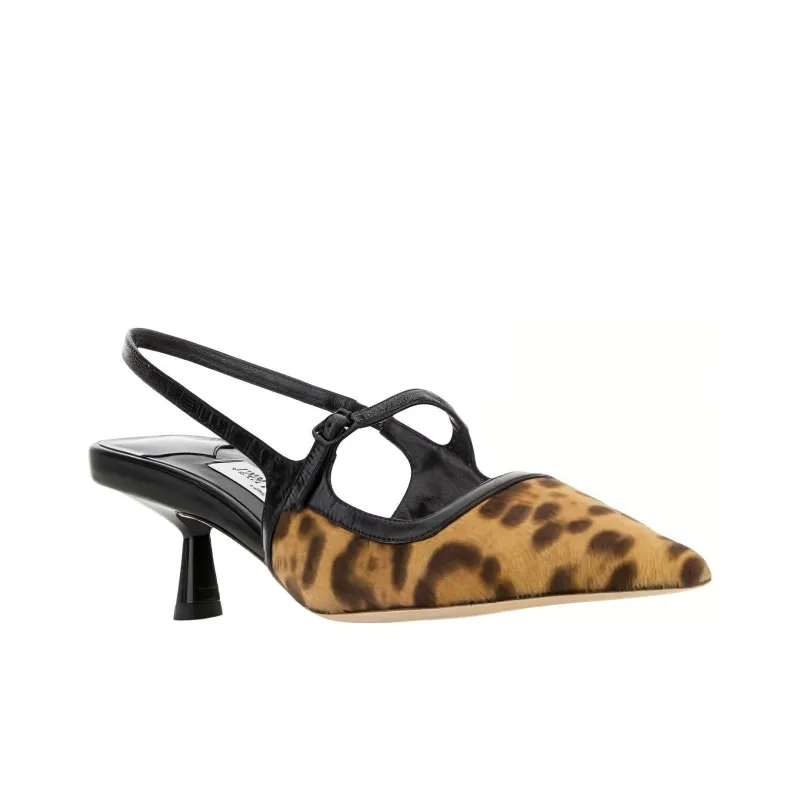 Jimmy Choo Didi Slim Heel High Heels 4.5cm Women's Leopard Print-2