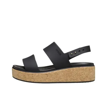 Crocs Brooklyn One Strap Sandals 4.5cm Women's Black