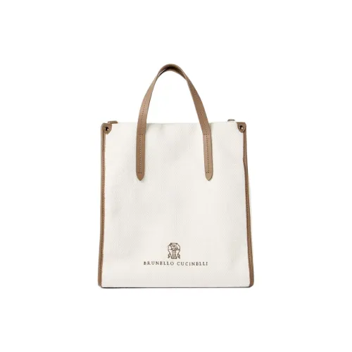 Brunello Cucinelli Cotton Tote Bag, Shopping Bag, Shoulder Bag, Handbag Women's Panama