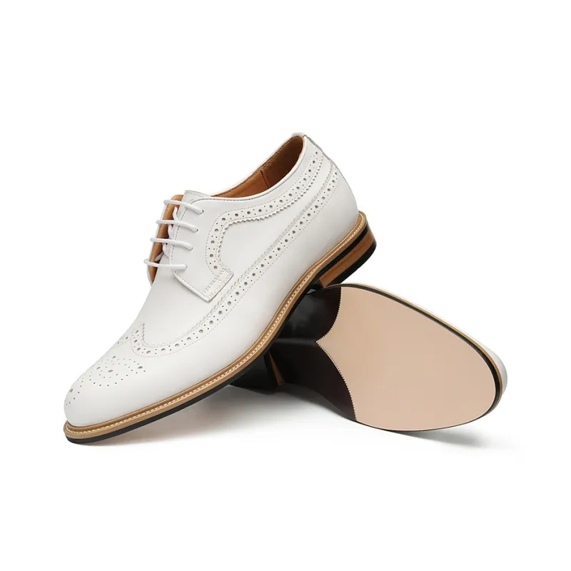 ASTON M.JAZZ Dress Shoes Men's White-6