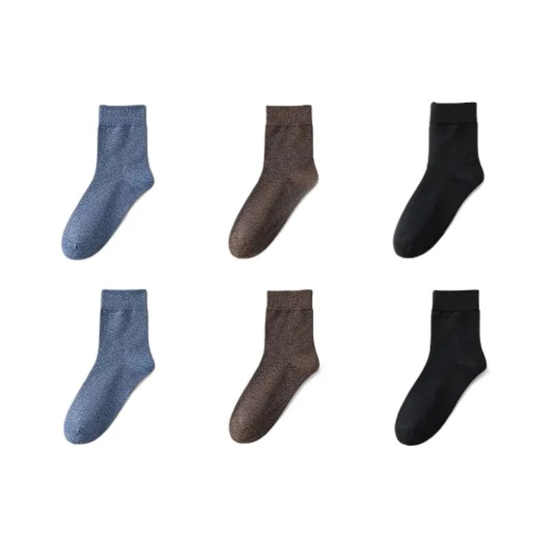 H YXIANG Mid Calf Socks Unisex 6 Pack-20