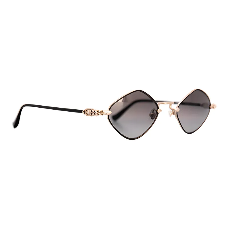Chrome Hearts Irregular Shape Sunglasses Unisex Black-1