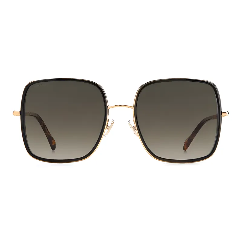 Jimmy Choo Metal Square Sunglasses Women's Black-1