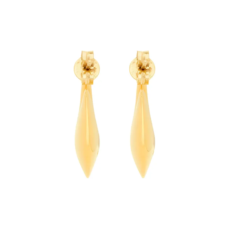SAINT LAURENT Metal Earrings Unisex Gold-1
