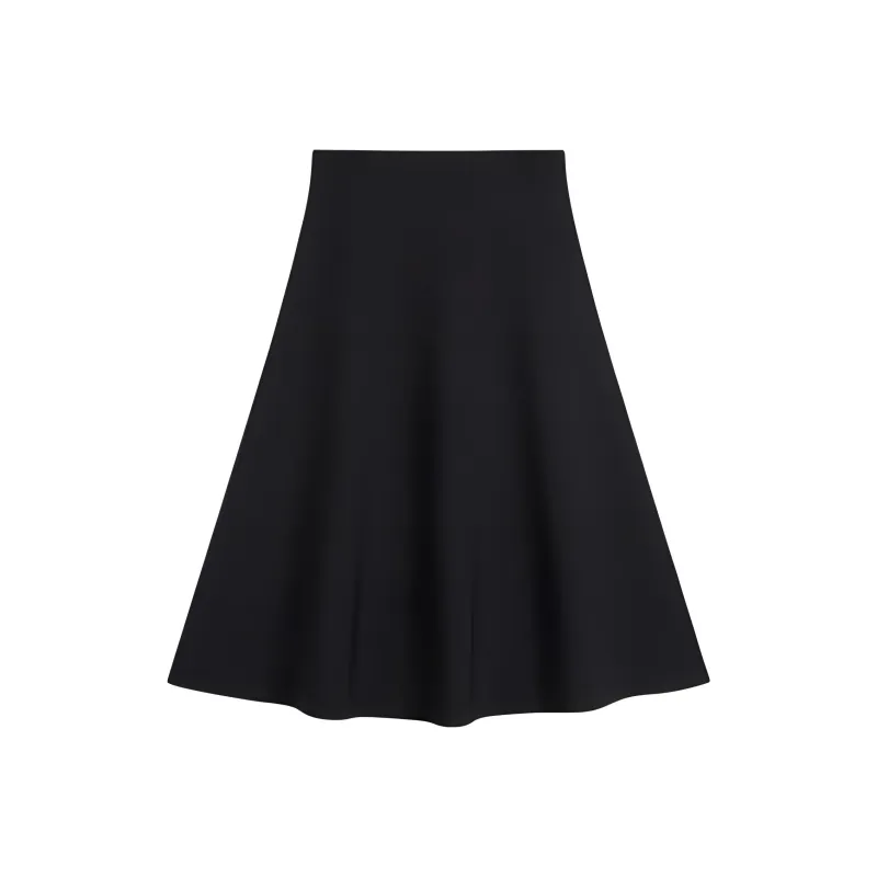 THEORY A Line Elasticated Waistband Skirt-1