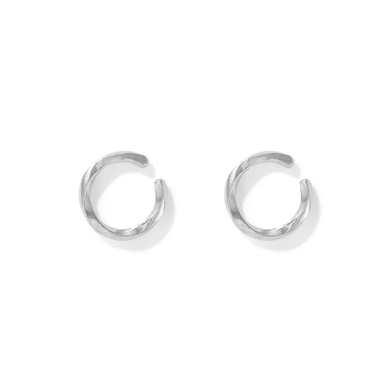 DH7 S925 Silver Clip On Earrings Unisex-2