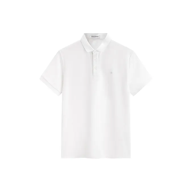PEACEBIRD MEN Polo Shirts Men White 1 Slim Fit-0