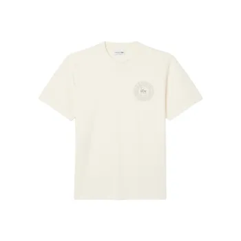 LACOSTE T Shirts Men Beige