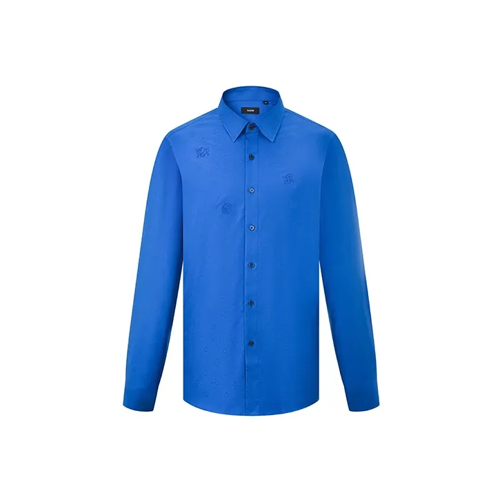 RARE Long Sleeved Shirt Men's Blue-0