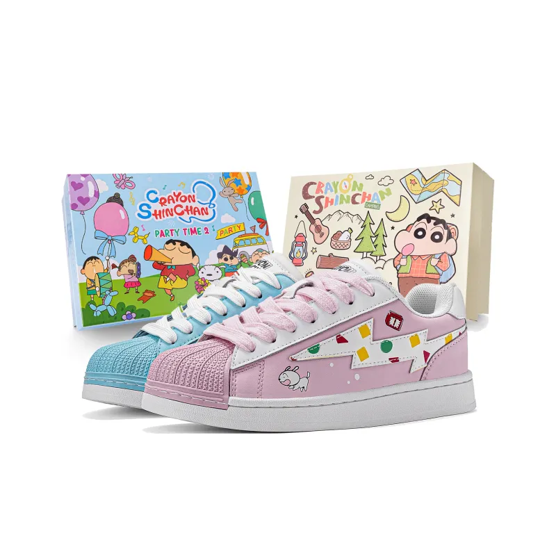 Crayon Shinchan Balance Lightweight Support Low-Top Skateboard Shoes Unisex-0