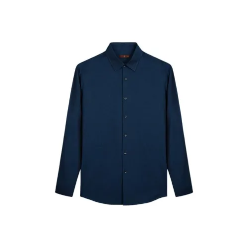 Wit Shirts Men Dark Blue