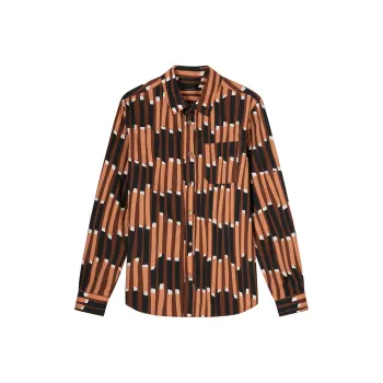 DAVID NAMAN Shirts Men Orange