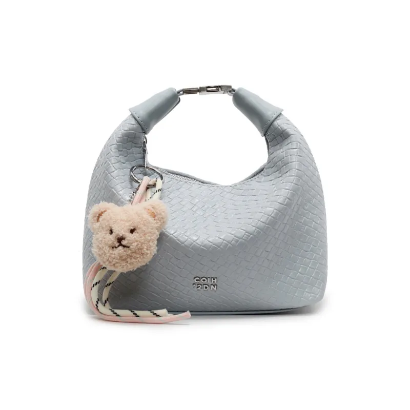 Yalu PU Shoulder Bag, Crossbody Bag, Handbag Women's Black/Ecru/Silver/Blue/Pink-22