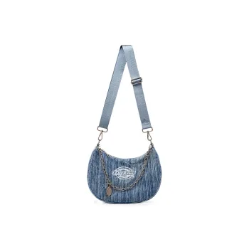 Dickies Cotton Fiber Crossbody Bag, Shoulder Bag, Crescent Bag Regular Women's Denim Blue