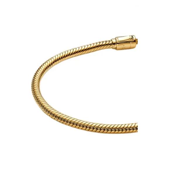 Pandora 14K Gold Plated, Copper Silver, Alloy, Synthetic Cubic Zirconia Bracelets Women's Gold-1