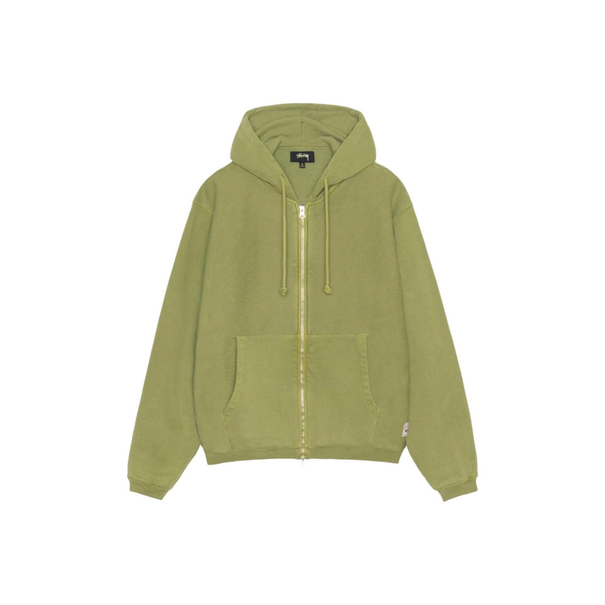 Stussy Waffle Lined Zip Hoodie - POIZON