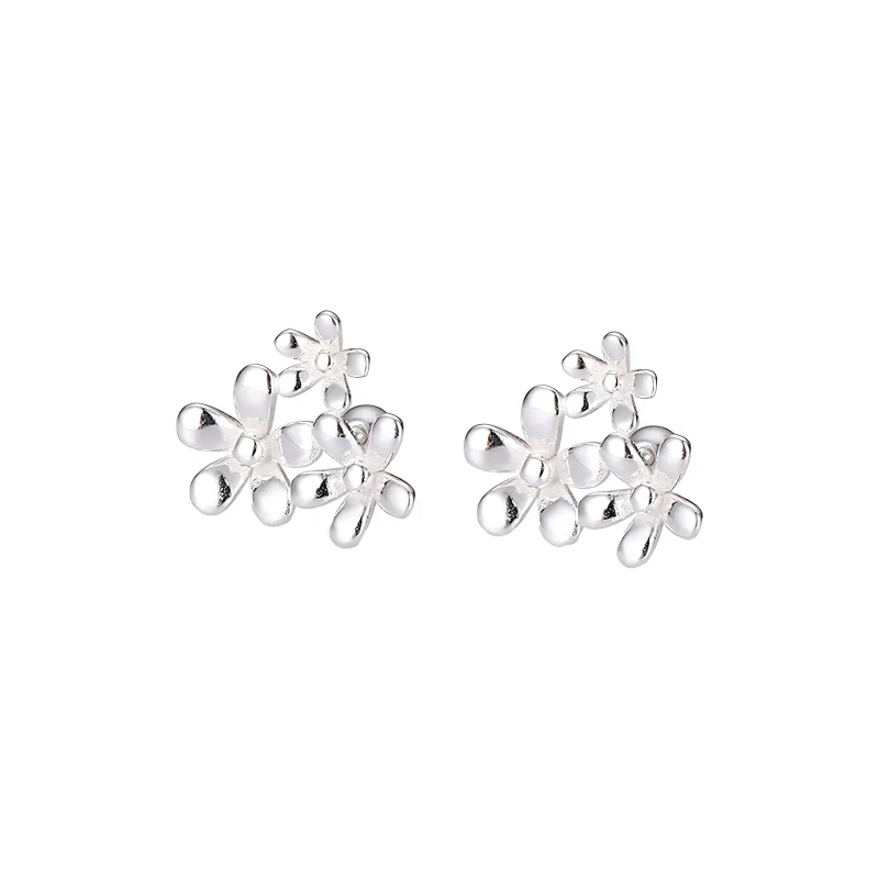 PIARA Stud Earrings Women's Silver-0