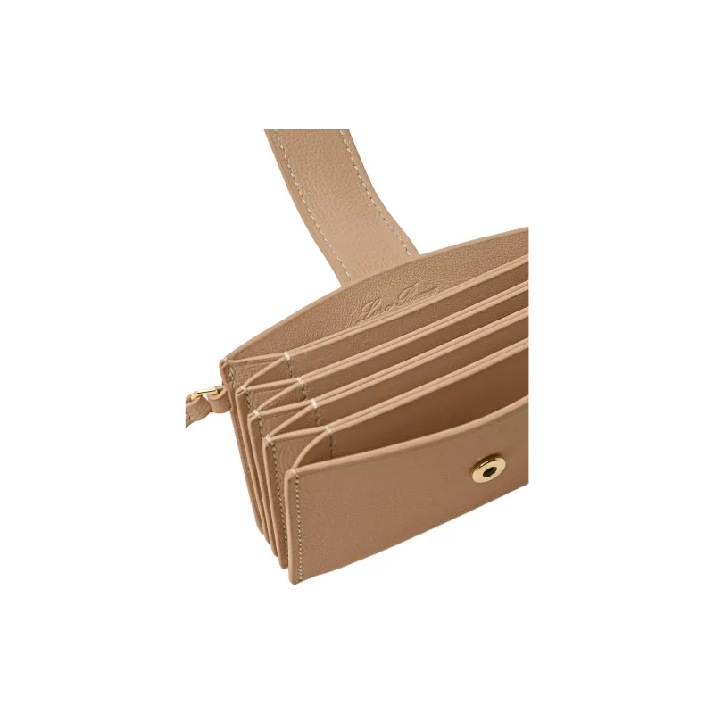 Loro Piana Extra Calfskin Card Holder Women's Light Lacteal-2
