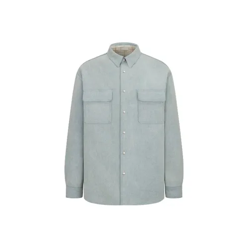 DIOR Shirts Men Blue