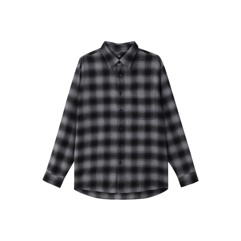 UNIQLO Shirt Men's Asphalt Gray-0