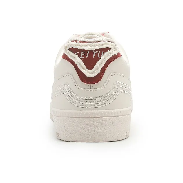 Feiyue German Army Trainers Wear resistant And Lightweight Low Top Skateboard Shoes Unisex Beige Gray Red-4