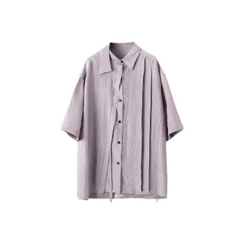 HUANXIANGZHE Shirt Unisex Dusty Pink
