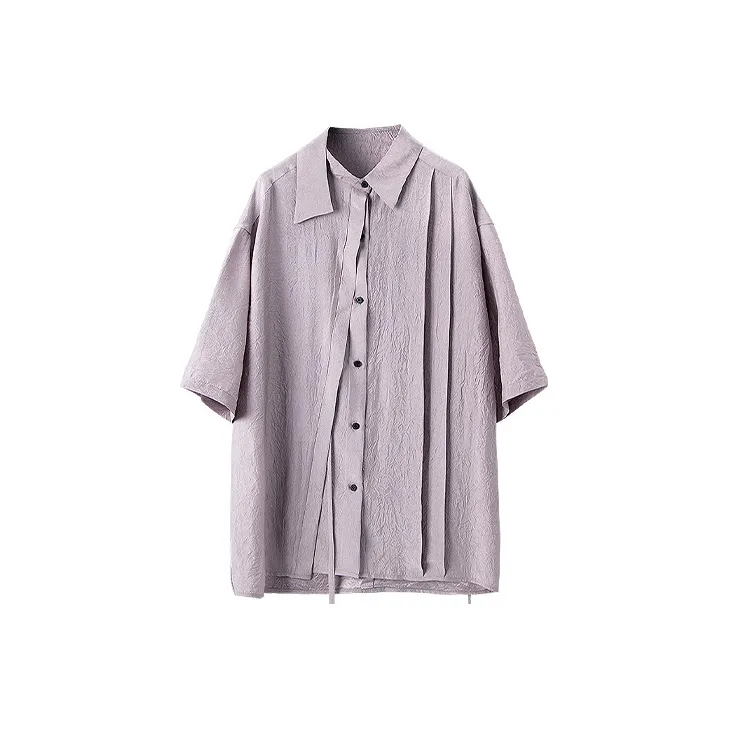 HUANXIANGZHE Shirt Unisex Dusty Pink-0