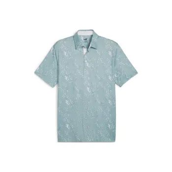 PUMA Golf Polo Shirts Men Blue