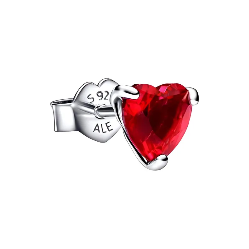 Pandora 925 Sterling Silver Glass Stud Earrings Women's-1