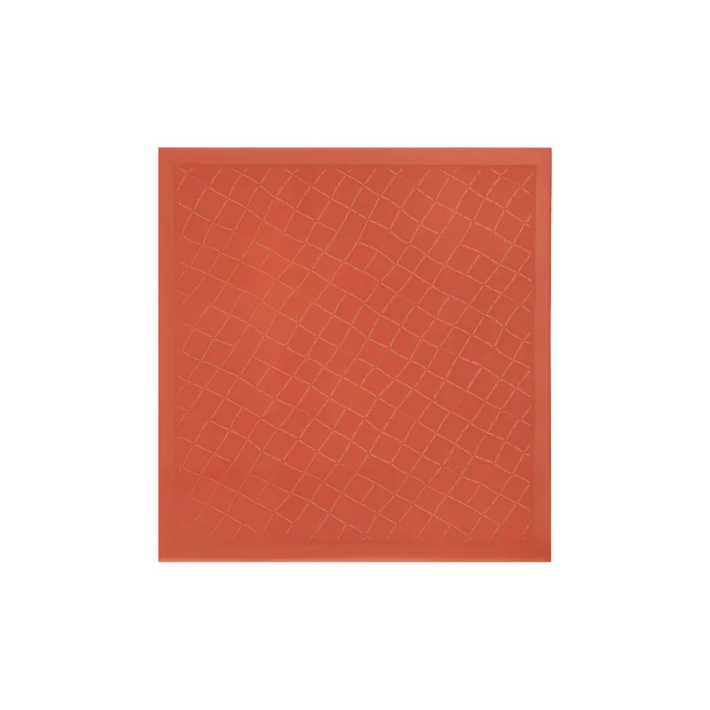 LONGCHAMP Silk, Wool Knit Scarves Unisex Orange Red-0