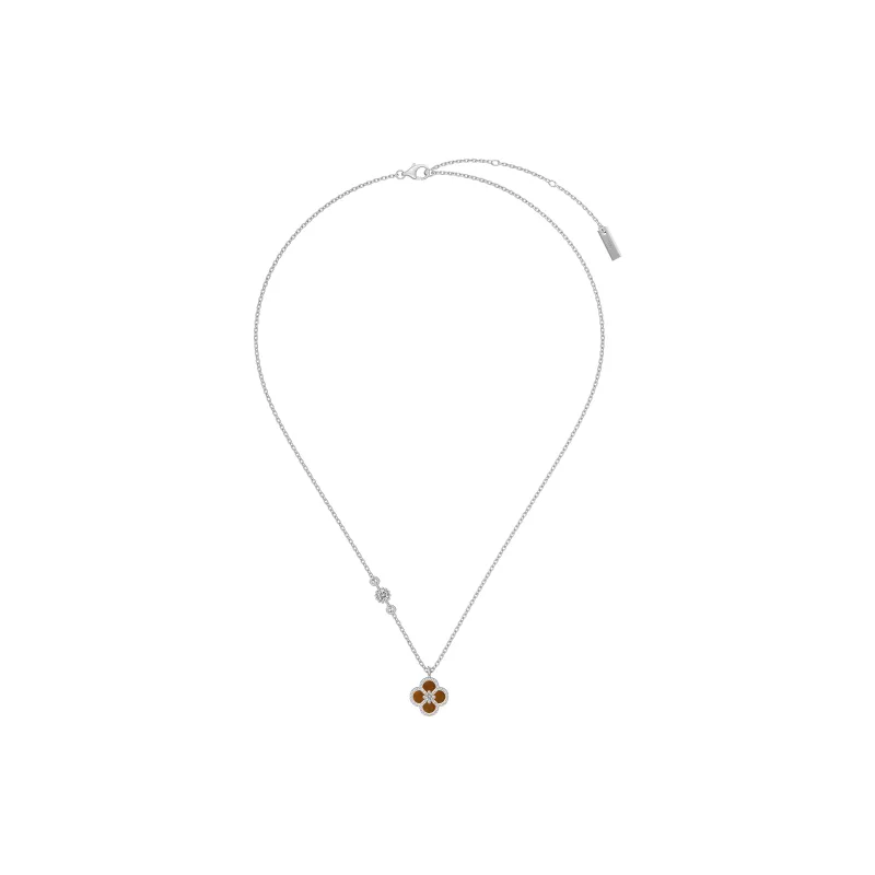 KAILEIFU S925 Silver Necklaces Women's Black/White-15