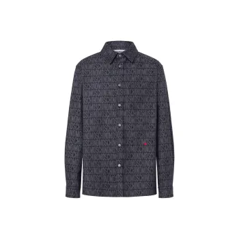 MOSCHINO Logo jacquard Button up Shirt