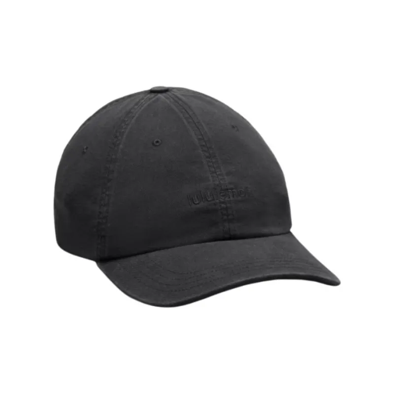 Lululemon Cotton Blend Baseball Caps Unisex Black-0