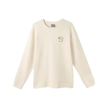 PUMA Sweatshirt Men's Cotton Linen Blend Natural Color