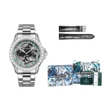 Silver Case Black Dial[Blue Box Clothing Sets]