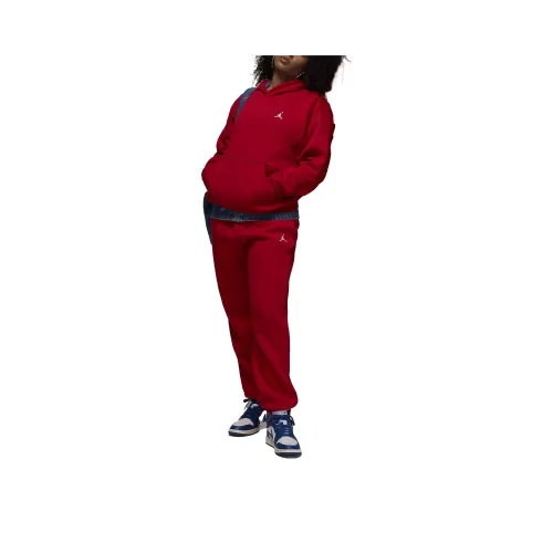 Jordan Brooklyn Men's Pullover Hoodie Sweatshirt Unisex Gym Red
