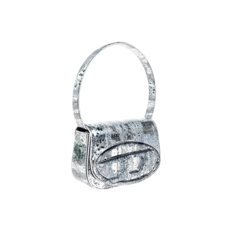 DIESEL PU Shoulder Bag Women's Silver-1