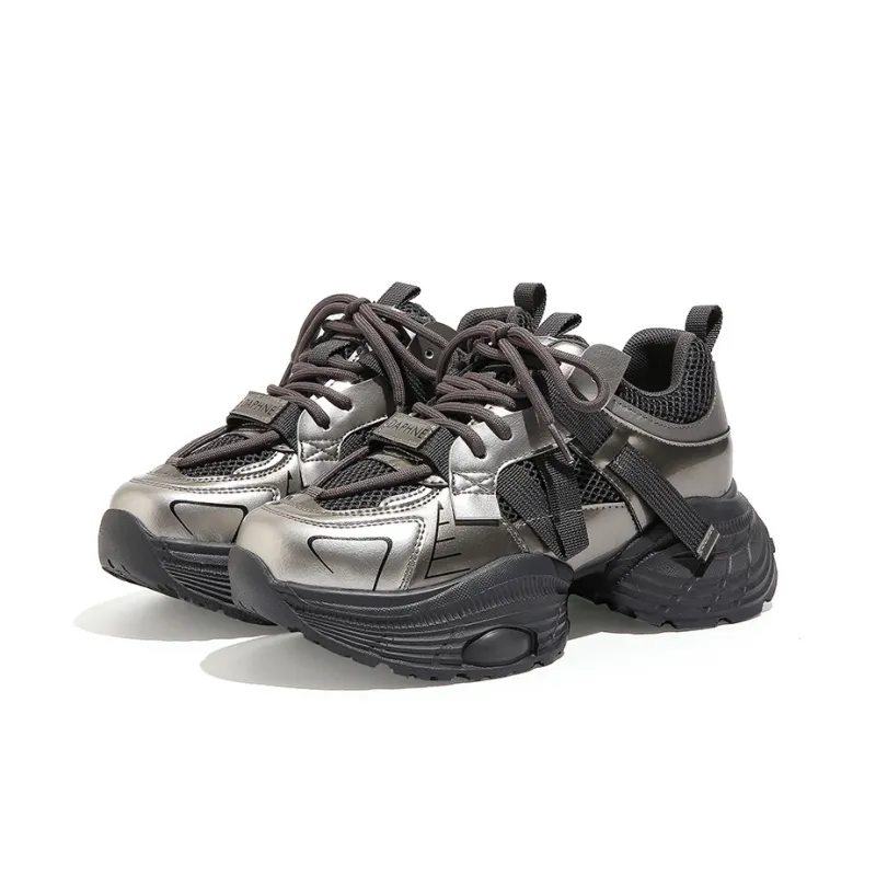 DAPHNE Abrasion Resistant Low Top Chunky Sneakers Women's-5