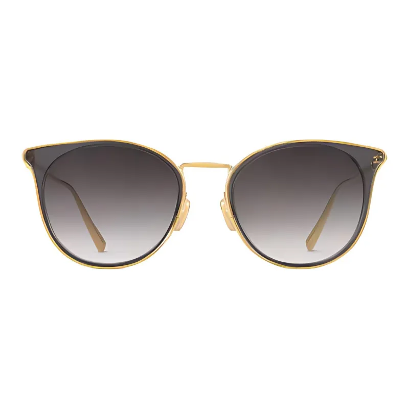 LOUIS VUITTON Acetate Metal Round Sunglasses Unisex Gray-1