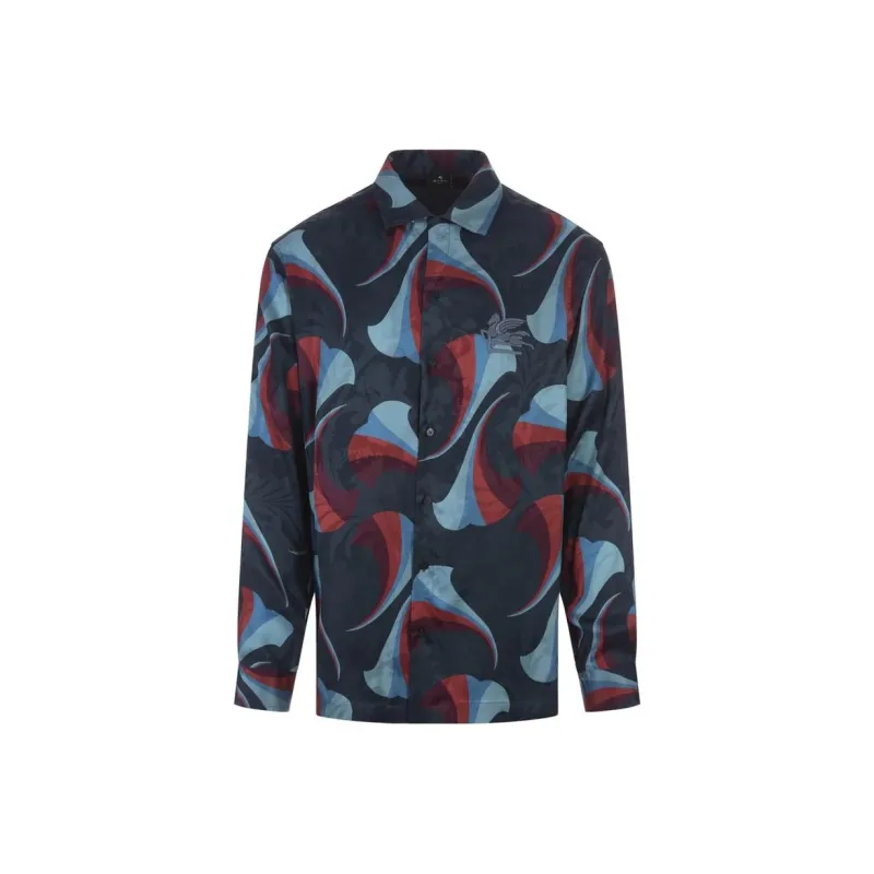 ETRO Shirts Men Blue-0