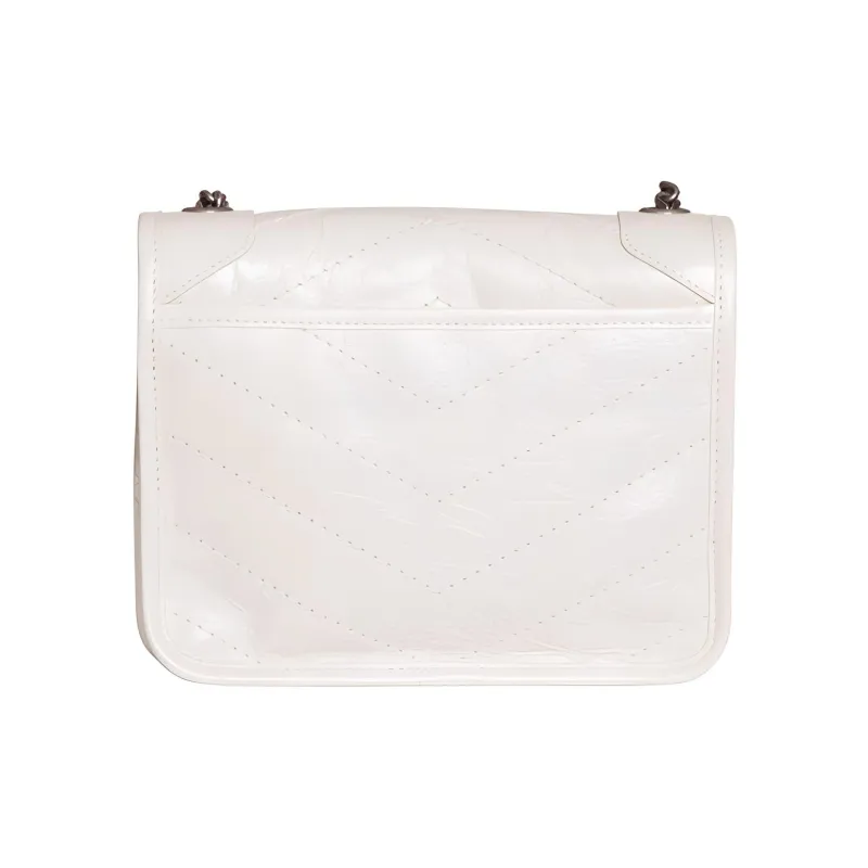 SAINT LAURENT Leather Wallet, Crossbody Bag, Shoulder Bag Regular Women's White-1